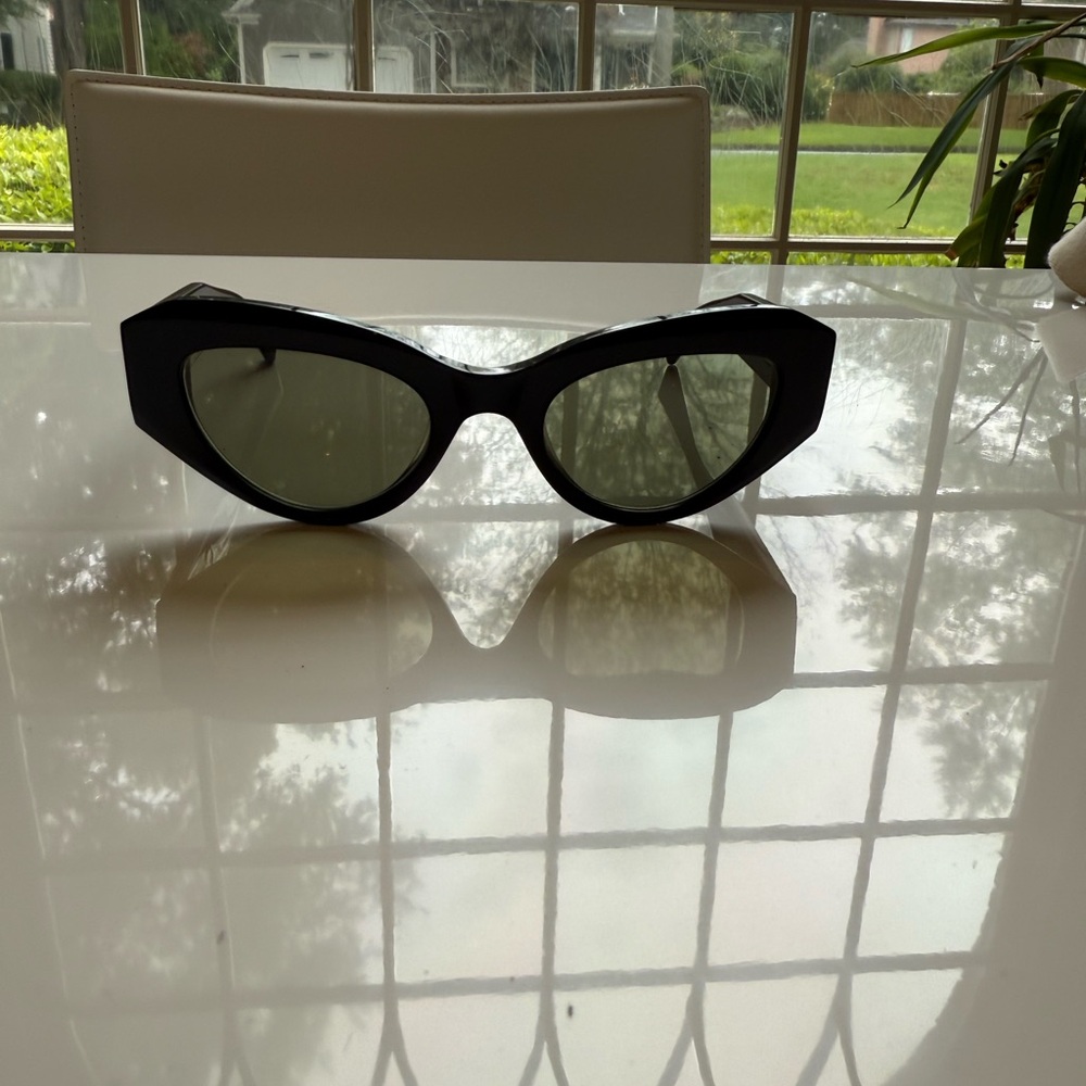 All Saints Black Oversized Sunglasses